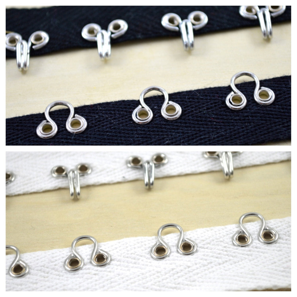 Hook and Eye Twill Tape 7/8" Heavy Duty