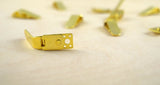 Clip-On Tie Hardware Gold Silver 1 Inch