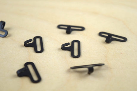 Bow Tie Adjuster Slider Black Metal 3/4"