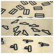 Bow Tie Adjuster Slider Black Metal 3/4"