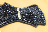 Crystal Applique Patch Navy Champagne
