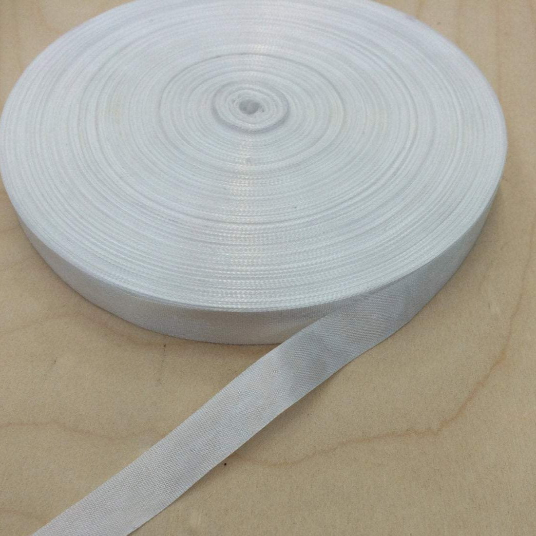 Rayon Seam Binding 5/8" White Black