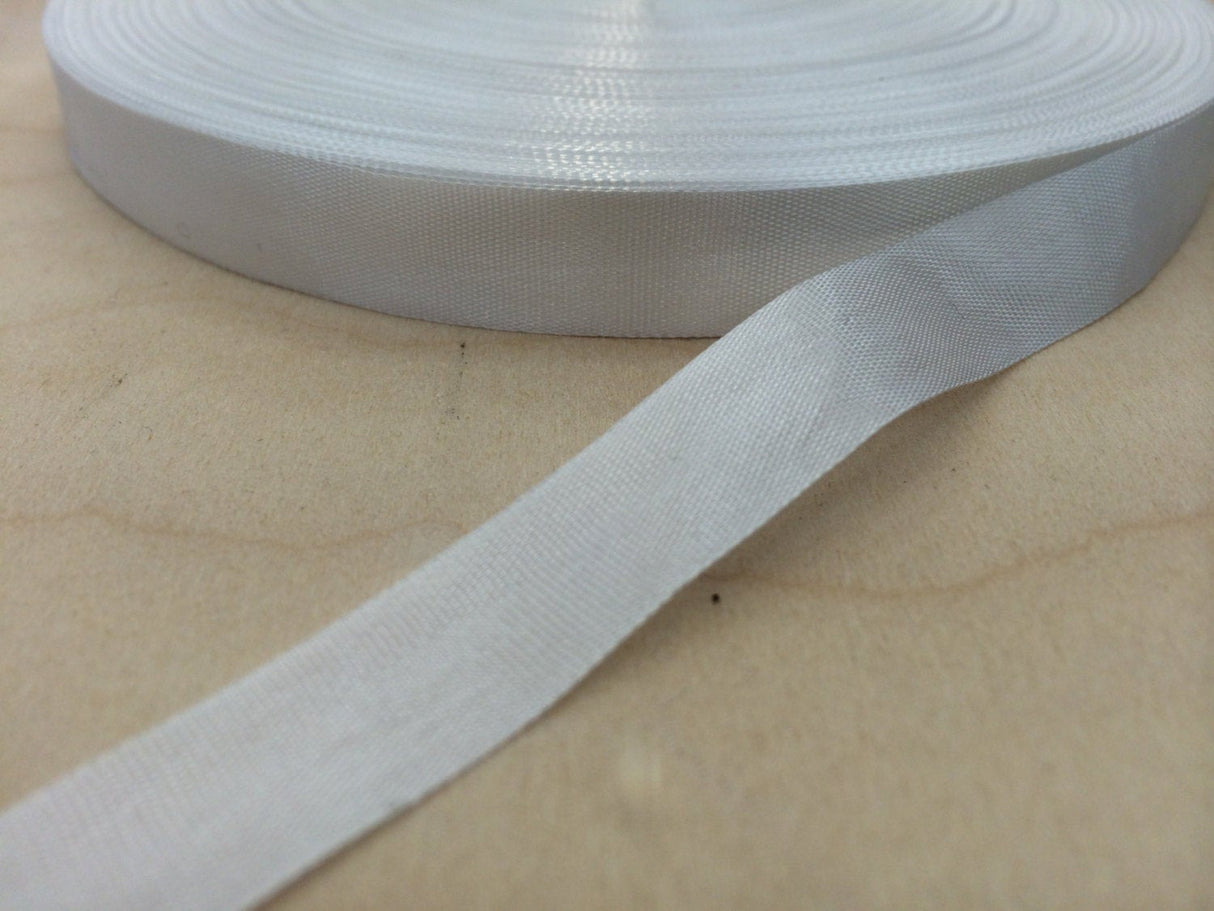 Rayon Seam Binding 5/8" White Black