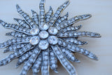 Gunmetal Crystal Brooch Gothic Styles
