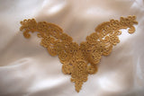 Metallic Venise Lace Applique