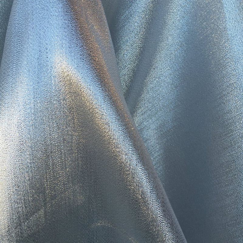 Silver Silk Lamé Fabric
