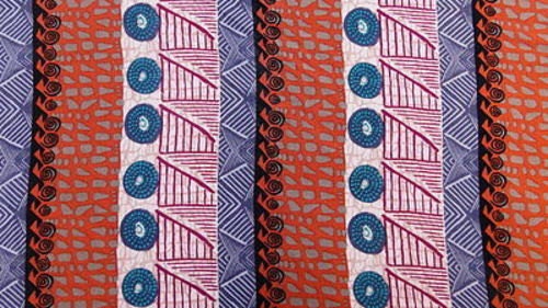 Rayon Crepe Geometric Print Fabric