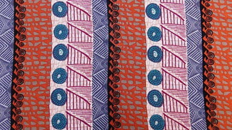 Rayon Crepe Geometric Print Fabric