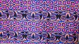 Rayon Tropical Print Fabric in Fuchsia Blue Brown Black