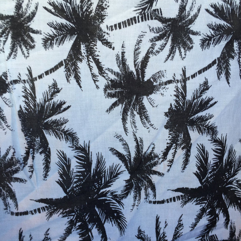 Rayon Challis Palm Print