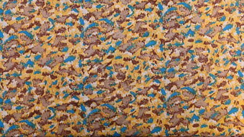 Rayon Challis Abstract Yellow Print