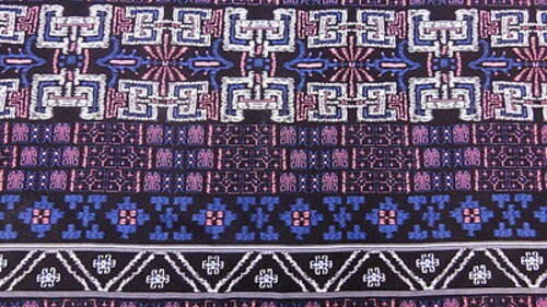 Rayon Geometric Pattern Fabric