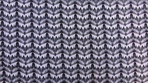 Rayon Ikat Print Fabric Grey White