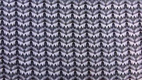 Rayon Ikat Print Fabric Grey White