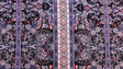 Rayon Paisley Print Fabric in Brown and Fuchsia