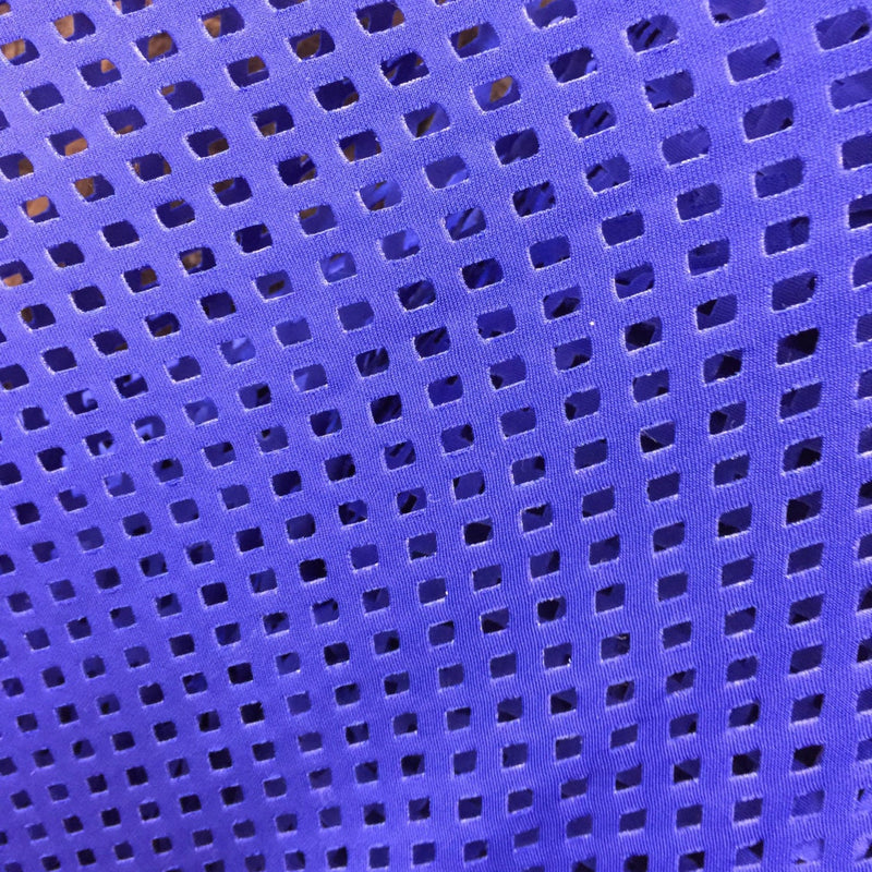 Laser Cut Nylon Fabric Royal Blue