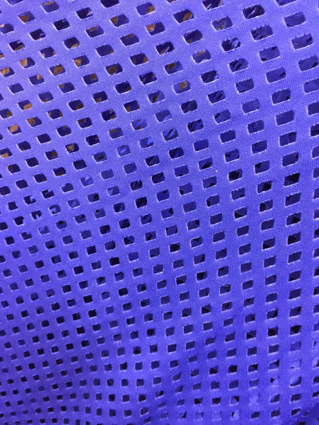 Laser Cut Nylon Fabric Royal Blue