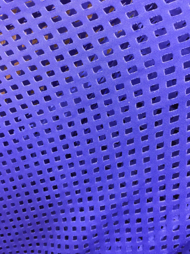 Laser Cut Nylon Fabric Royal Blue