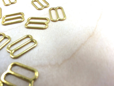 Strap Adjuster Slider Gold 1/2 Inch