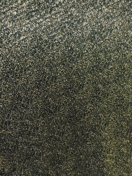 4 Way Stretch Glitter Fabric Black Gold