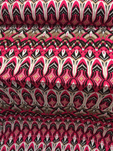 Rayon Challis Egyptian Print Magenta