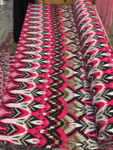 Rayon Challis Egyptian Print Magenta