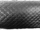 Black Vinyl Upholstery Fabric with Cotton Backing