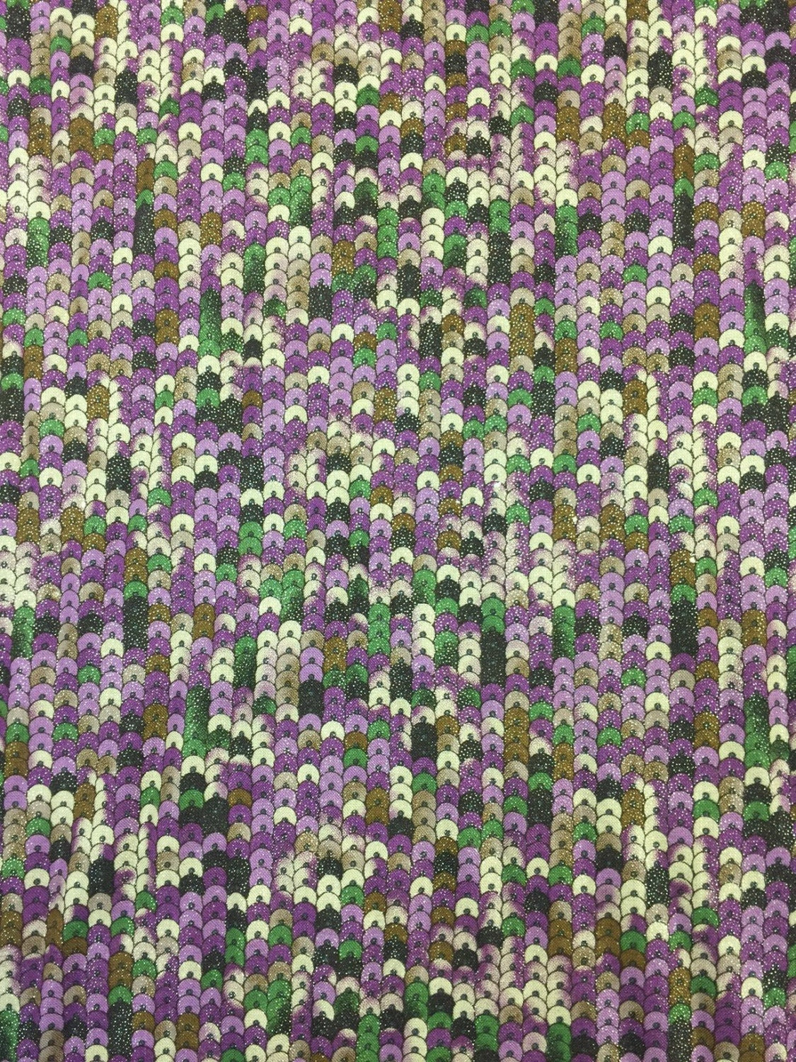 Sequin Rayon Challis Printed Multicolored