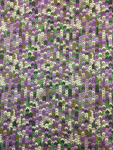 Sequin Rayon Challis Printed Multicolored