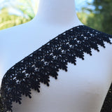 Venice Lace Trim Black 4 Inch
