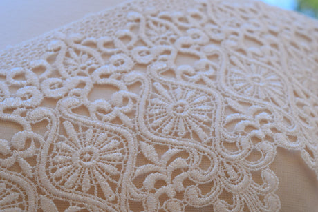 Venice Lace Trim 7 Inch White Ivory
