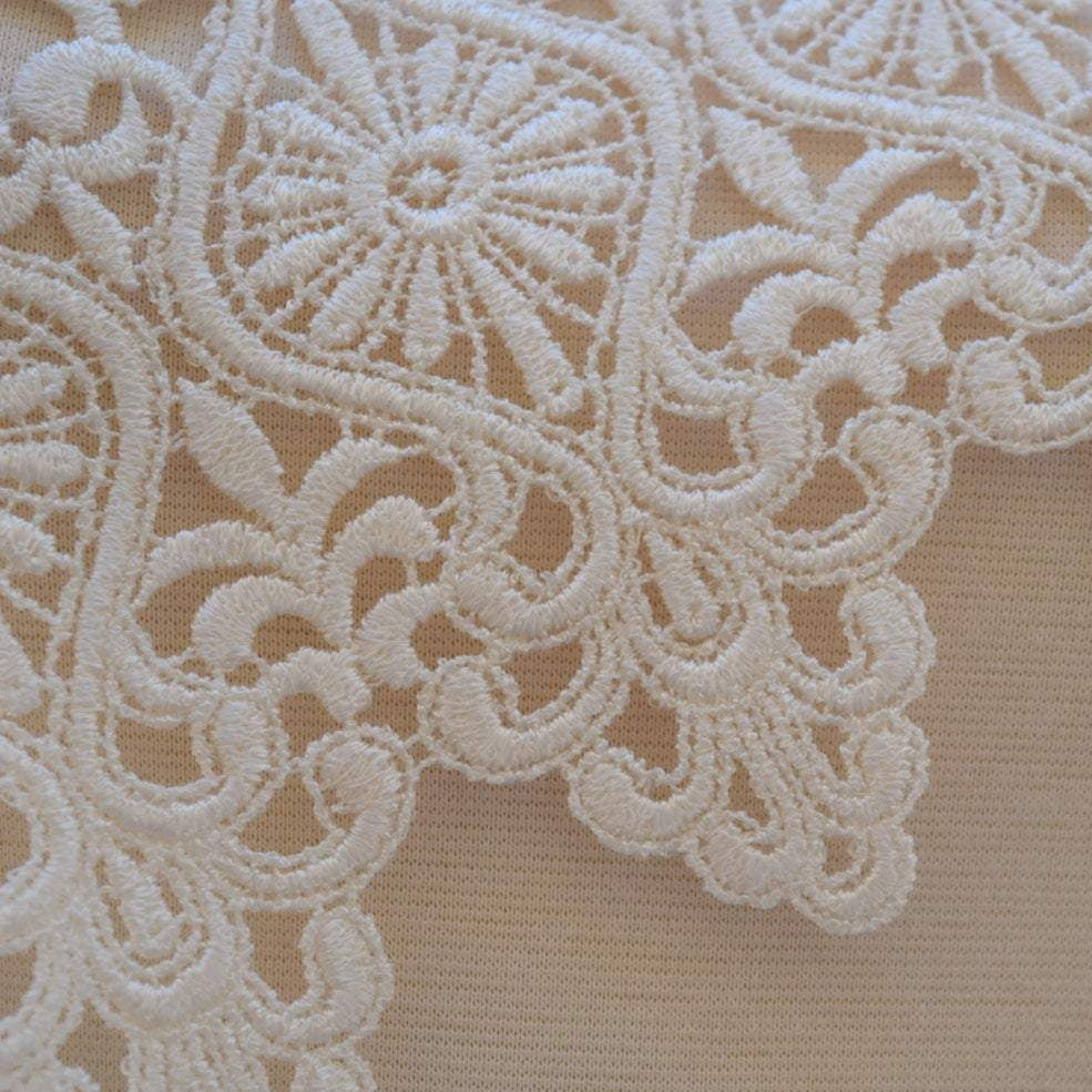 Venice Lace Trim 7 Inch White Ivory
