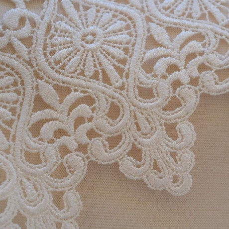Venice Lace Trim 7 Inch White Ivory