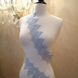 Metallic Silver Venice Lace Trim 3.5"