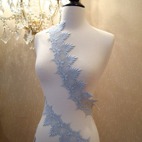 Metallic Silver Venice Lace Trim 3.5"