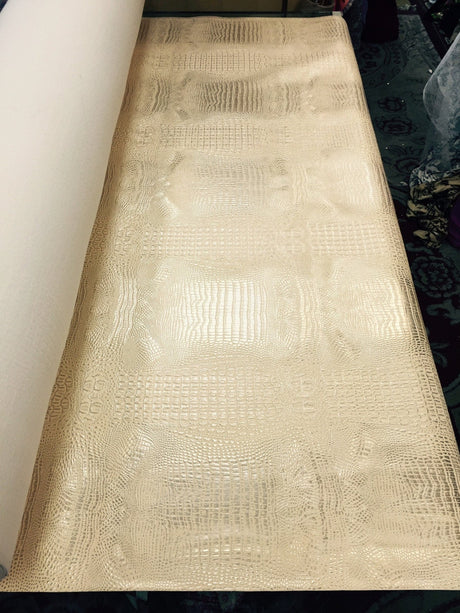 Crocodile Texture Vinyl Peach
