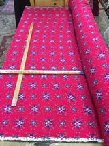 Rayon Challis Pink Native American Inspired Print