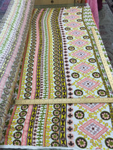 Rayon Challis Pastel Geometric Print