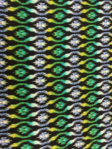 Rayon Challis Lime Green Geometrical Fabric