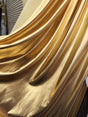 4-Way Stretch Gold Metallic Pleather Fabric