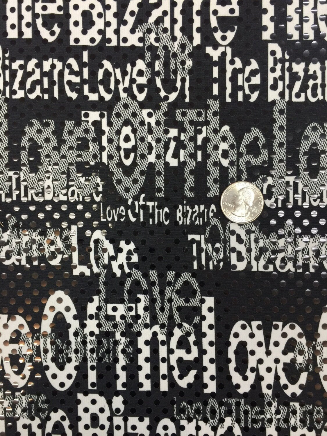 Black Sequin Stretch Fabric