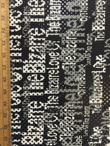 Black Sequin Stretch Fabric