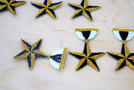 Star Patch Iron-On Embroidered