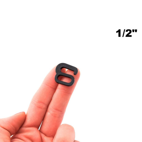 Plastic Hook Swimwear Closure Black
