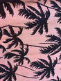 Rayon Challis Palm Trees on Tuscan Pink