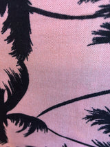Rayon Challis Palm Trees on Tuscan Pink