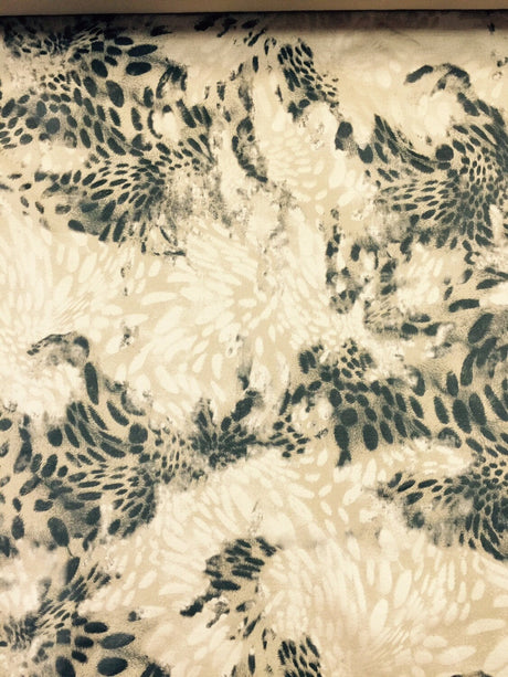 Animal Print Denim Jaguar Fabric