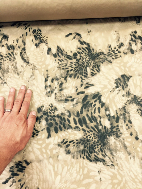 Animal Print Denim Jaguar Fabric