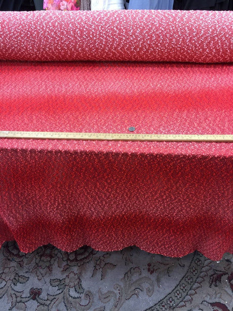 Embroidery Lace Crocheted Coral Fabric