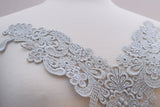 Metallic Venice Lace Applique